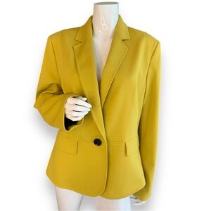 EVAN PICONE BLACK LABLE MARIGOLD CLASSIC FIT SINGLE BREASTED BLAZER WOMEN  SZ 16